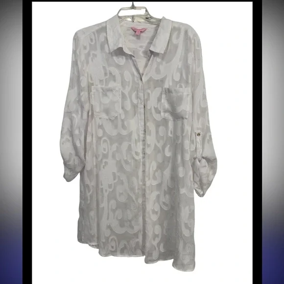 Lilly Pulitzer Natalie Shirtdress Cover-Up - Picture 4 of 6